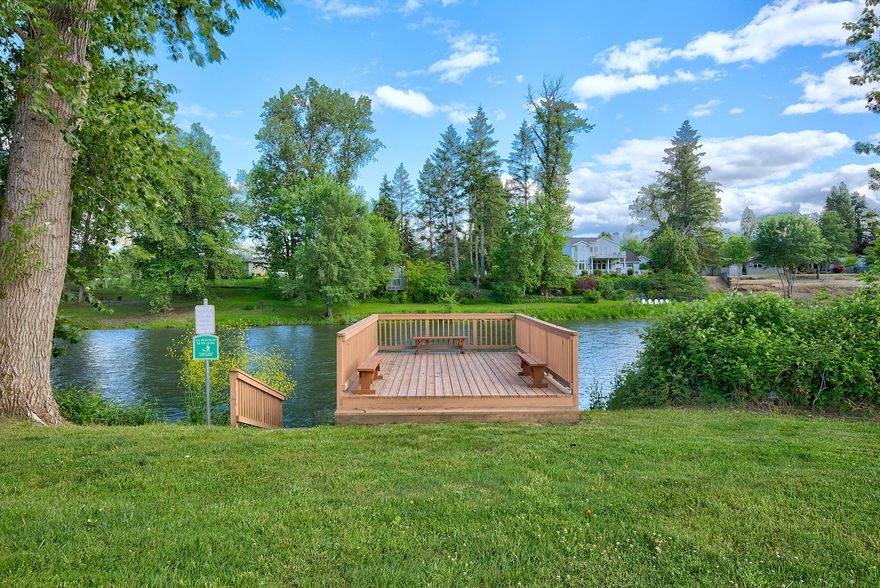 Back on the Market.  NO FAULT of the property.  Very nice, bright and extremely clean remodeled home with updated plumbing, wiring, double pane vinyl windows, dry wall throughout, rubber roof, vinyl and laminate flooring , ceiling fan, 2 full baths, and enclosed 168 sq. ft.  room off front deck. Additional upgrades in 2019 include new hot water heater, disposal, counter tops, back splash, new kitchen sink and hardware. Home is located in Riverfront 55+ park with access to the Rogue River and beautiful park and picnic area. New backyard fencing. Space rent  includes water, sewer, trash. Buyer to required to have park approval. Check with park regarding pet limitations.