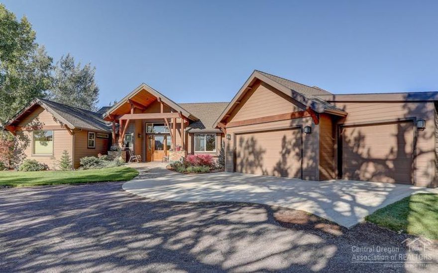 Stunning single level home with outstanding Cascade Mountain Views Backing Thousand's + of acres of BLM land. You will love this newer custom home designed and built by Norman Building and Design. The home features a Gourmet Kitchen, Low E Window tinting west facing windows, Remote controlled powered window shades, 2 gorgeous Gas Fireplaces with Custom glass fireplace doors, wood beams in ceiling, Granite Countertops, Fire Pit, Fenced and Landscaped with automated underground lawn sprinklers and a 3 car garage. The exterior features 25 acres with 21 acres Irrigated, 50x70 New Steel Barn (2018) w/ concrete Pad, 50X25 Machine Shop with (New siding, New Shop Doors & updated electrical), Lined irrigation pond with water proof membrane, 8X10 Field irrigation pump house, Approx. 2000 ft of steel pipe, Cable fencing for corrals & fields Located in very private setting between Bend and Redmond. Call your realtor to schedule your private showing. Dog Tour: https://youtu.be/99ZcWC2lXNo