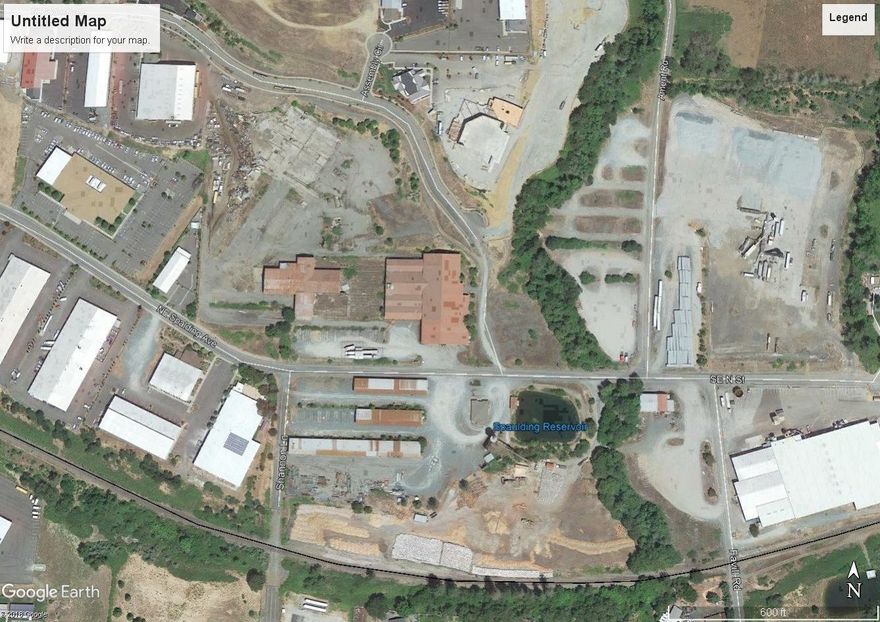 NOTE: There are 2 pending transactions that would reduce the size of the available lot to approximately 22.95 acres. This 31.02 Acre site is a portion of the former Spalding and Son Mill. This site has great access to Interstate 5 and has rail access. Utilities are extended to a portion of the site, but not through the site. This large lot has great potential for a single user or a developer looking to subdivide.