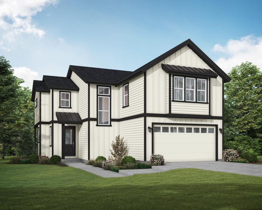 Have you always dreamed of living at the end of cul-de-sac? This new  3 bedroom home by Stone Bridge Homes NW may be the perfect fit for you.  The main level open floor plan makes entertaining easy, you will want to show off the professionally design finishes in your home from the hardwood flooring, quartz countertops, stainless appliances and the gas fireplace with floor to ceiling tile.  The upper level consists of 3 bedrooms with an additional bonus room and separate desk alcove. The gorgeous owner's suite creates a private oasis where you can enjoy the soaking tub, walk in tile shower and two walk in closets.  The homes in North 44 include fully fenced and landscaped yards, air conditioning and a 2-10 Home Buyer's warranty.  They are all Earth Advantage Certified and come with tankless water heaters and are pre-wired for a 110 and 220 outlet for an electric car.