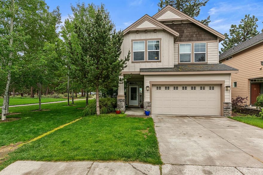 Open your door to sunlight filtering through the pines and across the green grass of SW Bend's picturesque Hollygrape Park! This is the first time the home has hit the market since being purchased directly from the builder in 2003. Beautifully positioned at the end of the street, adjacent to the park and backing to Elk Meadow Elementary, it's easy to understand why this was one of the first lots sold in this section of River Canyon Estates. What could be better? It's also less than mile from River Canyon Park and the entrance to the Deschutes River Trail which can be walked or biked all the way to The Old Mill District for shopping and entertainment! Community amenities include a pool, tennis courts, gym and clubhouse. You can also enjoy sidewalks and bike lanes on the way to Brookswood Plaza for shopping, groceries, restaurants, and other services just a mile away as well. Don't sleep on this fantastic opportunity!