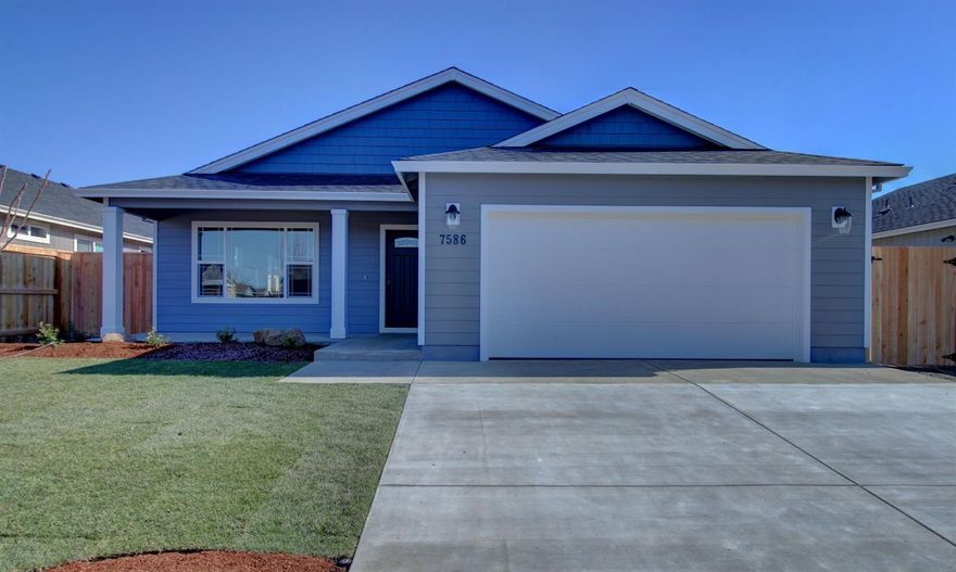 Brand new home, just completed! Beautiful three bedroom two bathroom home located in Eagle's Nest Subdivision. Large open living space with soaring vaulted ceiling. Enjoy the fenced and landscaped back yard with covered patio. Granite countertops, tile floors in bathroom and laundry, cabinets and drawers with soft close. This home is full of extras. Seller and listing agent are related.