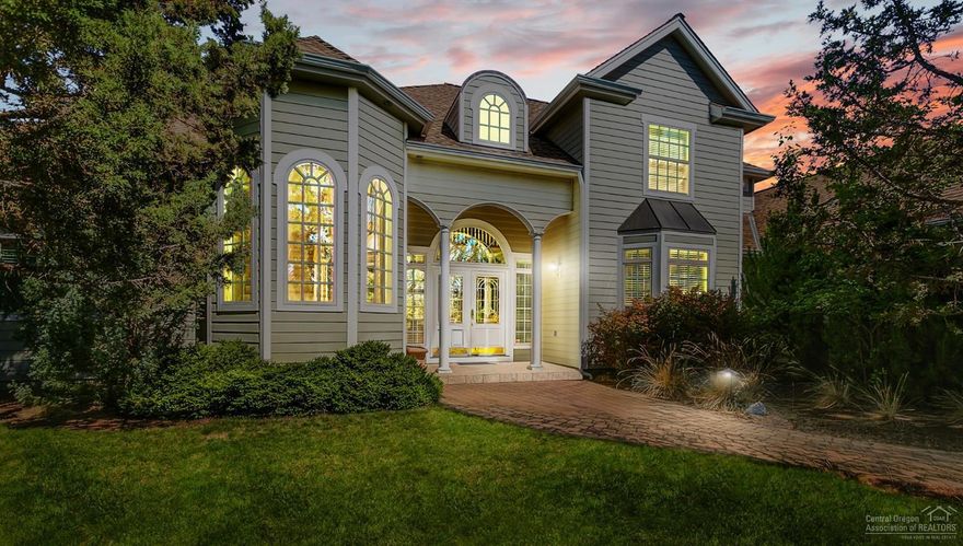 A Fabulous Traditional Home located in Bend Oregon on 2.5 irrigated acres close to the hospital, shopping & wonderful schools. This home is great for entertaining w/an open concept, stunning windows for natural light, master on main level w/sitting area & large bath, high ceilings, SS high end appliances in kitchen and 4 fireplaces. There is an attached oversize 2 car garage, plus additional heated 4 car garage/shop, RV hook up 500+ sq ft guest home/ADU w/fireplace, laundry & a brand new 3 stall barn