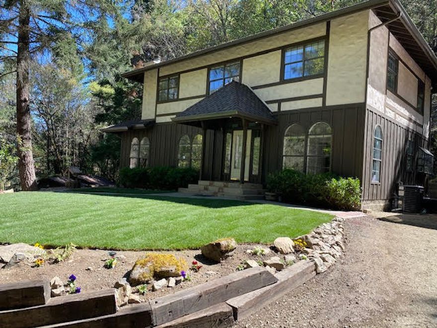 On the famous Oregon Rogue River and amazing Salmon fishing.  Complete restoration while maintaining the old European Chateau charm! Home has been completely remodeled without loosing it's original charm. Contractor took his time to do this right. This 2580sf 3 bedroom w/ a beautiful office or bonus room w/ French doors on over 19 acres.  2 tax lots (2nd lot buildable). Both lots have river frontage. Family room w/fireplace with electric fan and wet bar, livingroom with fireplace, completely remodeled kitchen w/ island, new granite counter tops, brand new black stainless steel appliances, tiled bathrooms, exotic vessel sinks, gas furnace downstairs, new heat pump upstairs, laundry chute from upstairs bath and coved baseboard throughout the house. Gas heated 1300sf shop w/ half bath with room for 5 cars, RV and/or shop space.  2nd tax lot #300 4.41ac valued at $150,000+ could be used as-is or build a 2nd home. Both lots back to BLM.
Buyer to perform and rely on your own due diligen