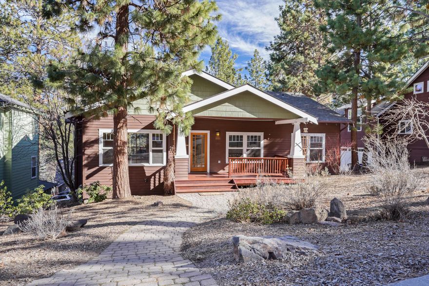 Welcome to Miller Heights, the highly sought-after neighborhood in NW Bend just minutes to downtown, schools & trails. This single level, 3-bedroom, 2-bathroom, 2,195 sf, .19-acre, Craftsman style home offers an open floor plan with abundant natural light and ease & flow for indoor /outdoor entertaining. Features include newly refinished hardwood flooring, cabinetry & decks, fresh interior paint, updated kitchen & bathrooms with solid surface counter tops, tiled backsplash, new fixtures & appliances, new carpet in the bedrooms, master bath offers soaking tub, walk in shower & sky light. Vaulted ceilings in the great room and family room, a cozy gas fireplace, built in bookshelves, laundry room with folding counter & cabinetry, and a spacious bonus room above the garage with vaulted ceilings and sky lights. Step outside on the covered front porch for morning coffee or gather on the back deck for happy hour. 2-car garage, alley & street access. This is the home you have been waiting for!