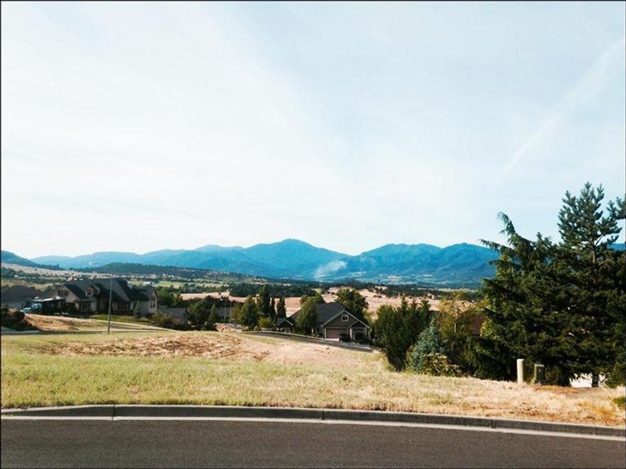 Outstanding East Medford View Lot! Enjoy the mountain, valley and city light views from this 1/3 acre lot with city services located in an established, desirable neighborhood. Hoover Elementary, Hedrick Middle School, and South Medford High School. Close to shopping, golf, and freeway access. A perfect location for a new home!