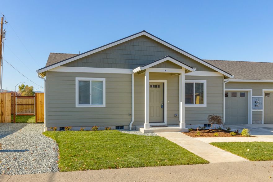 This beautiful 2019 duplex in the fast-growing southwest Medford area is the perfect opportunity for investment or multifamily living. Single story, efficient floor plan, large kitchen with stainless appliances, granite counters with tons of storage, plus their own laundry rooms. Each side is a 2-bedroom, 2 full baths with a finished single car garage, driveway, and a fenced back yard with a patio.