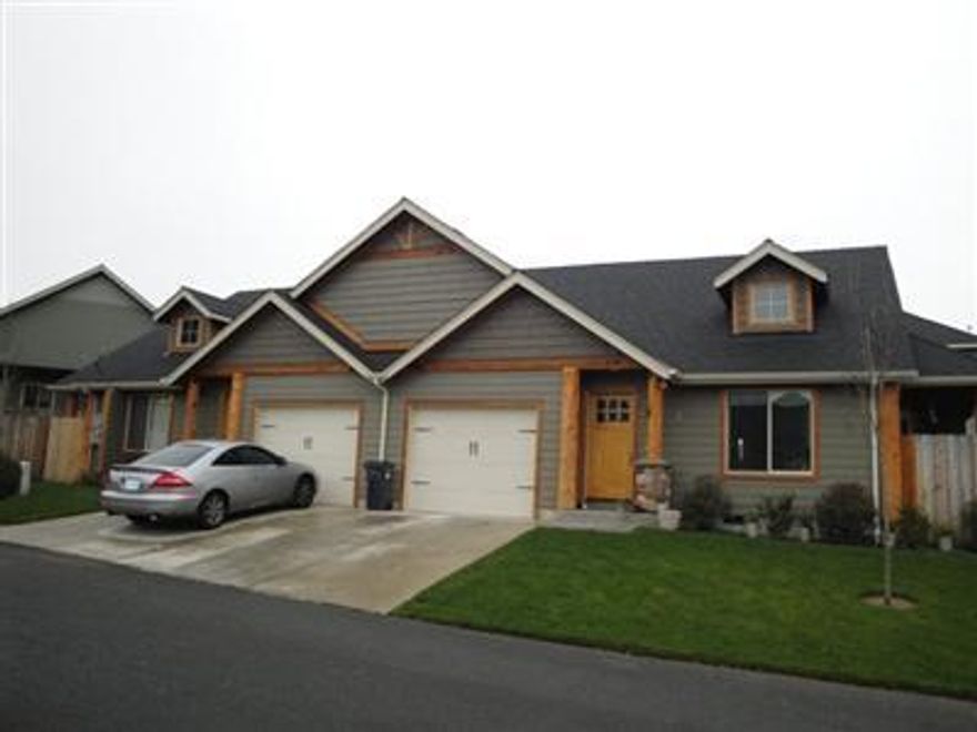 Northwest Grants Pass Duplex! Here is a great investment opportunity in Northwest Grants Pass. Built in 2008, 2 bedroom; 2 bath, single story duplex has approximately 1056 square feet in each unit. Open kitchen with stainless appliances and alder cabinetry. Each unit has a one car garage, very low maintenance landscaped yards with sprinkler systems and the back yard is fenced. Conveniently located close to schools and shopping. Don't invest in paper assets, invest in tangible real estate! All info deemed accurate but not verified and is subject to change.