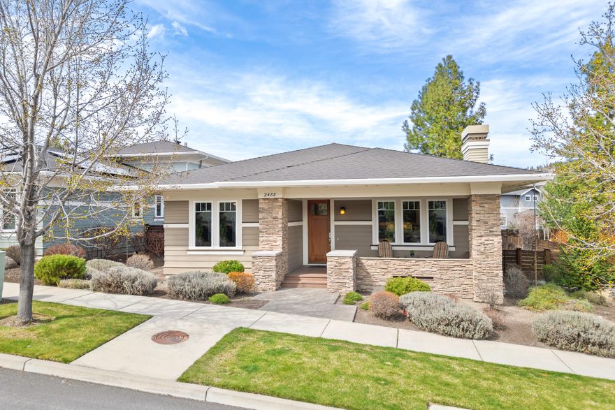 Nestled on a charming tree-lined street, this stunning single-level home offers the perfect blend of comfort, elegance, & functionality. The open floor plan boasts tall ceilings, engineered hardwood floors, abundant natural light (enhanced by southern exposure), a cozy fireplace, & custom built-ins. This home is ideal for both relaxing & entertaining with its warm & timeless appeal! The chef's kitchen stands out with granite countertops, kitchen island with breakfast bar, & a generous amount of custom cabinetry & storage drawers. The spacious primary suite is separated from the guest rooms & features a walk-in closet, dual vanities, and a beautifully tiled shower. Enjoy outdoor living on the covered front & back decks, surrounded by a fully fenced & nicely landscaped yard with towering trees. Located in Northwest Crossing, you'll love being close to parks, scenic trails, schools, and vibrant local favorites like the Saturday Farmers Market, charming shops, and amazing restaurants!