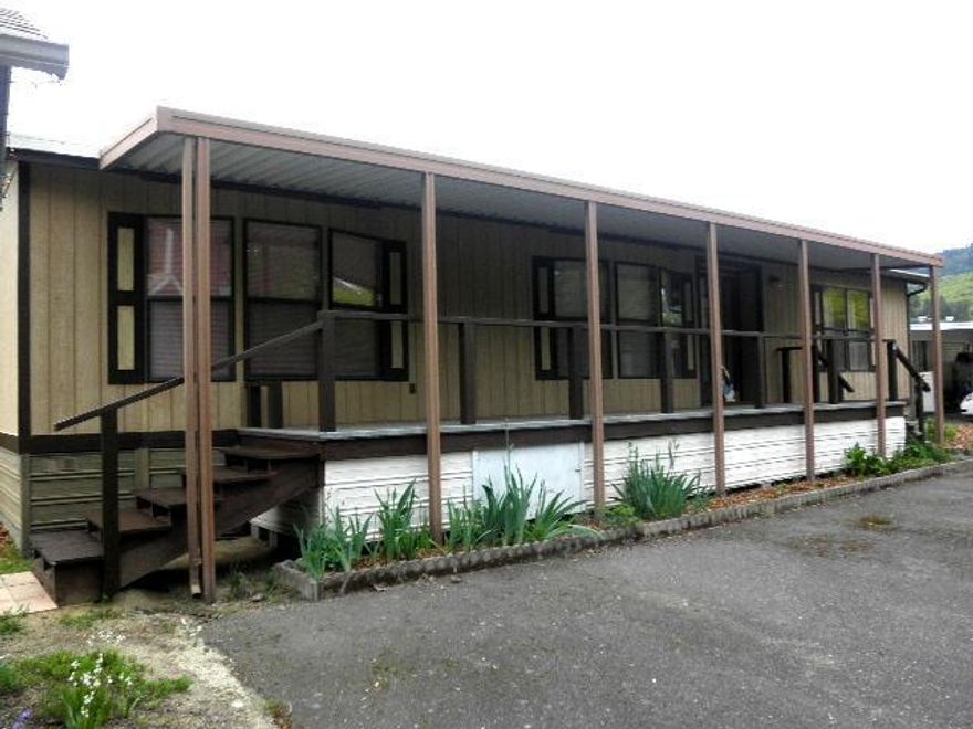 Appealing and nicely maintained manufactured home. Located at Creeks edge, complete with newer refrigerator, dryer, disposal and dishwasher was rarely used. Roof installed by Rogue Valley roofing. (receipt on file)