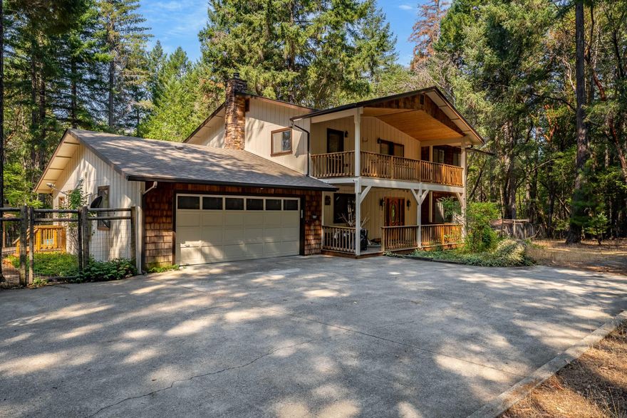 Tucked among the trees on 5 peaceful acres, this spacious 4-bedroom, 2.5-bath home offers the perfect blend of comfort, privacy, and fresh modern updates. Enjoy the ease of recent upgrades including a new roof and gutters, fresh paint inside and out, updated flooring, stylish fixtures, new sinks, toilets, water heater and a brand-new patio—ready for your next gathering at the in-ground pool. The home features beautiful decks to soak in the natural surroundings, an oversized 2-car garage, and a detached shop with a versatile bonus room—ideal for hobbies, storage, or extra living space. Whether you're looking to spread out, work from home, or just enjoy nature in a quiet setting, 510 Thornbrook delivers space, style, and serenity Take a look before it's gone..