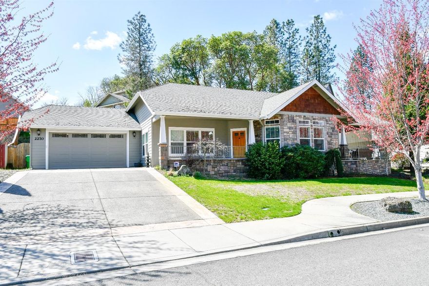 Gorgeous Custom Home In Beautiful Meadow Wood Subdivision! Built in 2004 and sitting on .23 of an acre, this single level home features 3 bedrooms, 2 bathrooms, approx.. 2309 sqft., large inviting open kitchen with island bar, granite counters and stainless steel appliances. The Cherry floors are outstanding! The formal dining room has an open feeling with windows on two walls and a 2 sided fireplace. Living room is perfect for entertaining. The ceiling detail is unique and includes crown molding. Great little nook, outside balcony and large patio with fire pit. Very open and spacious home. Close to shopping, hospital and schools.