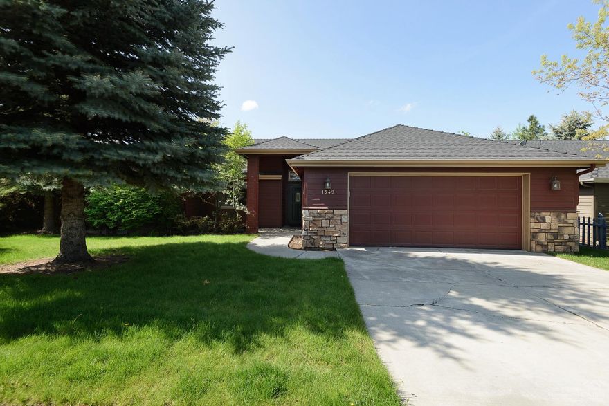 Fantastic single-level home in NE Bend conveniently located near shopping, restaurants, parks and hospital. Home features great room with gas fireplace and vaulted ceilings throughout. Spacious master suite with outdoor access. Hardwood floors in kitchen and dining area. Laundry room with sink and built-ins. Covered patio for year round enjoyment and large paver patio perfect for outdoor entertaining. Attached double-car garage, storage shed and large landscaped lot with mature trees and privacy.