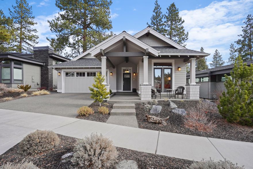 This single level Northwest Craftsman style home sits in the heart of Northwest Crossing near Discovery Park and combines a fabulous floorplan with high-end finishes.
The bright and open main living area features a vaulted ceiling in the great room, beautiful hardwood floors along with a gas fireplace and custom built ins. The Primary
suite features vaulted ceilings and boasts an impressive, Primary bath with quartz counters, tile floor, tile shower and walk-in closet. One of the two guest bedrooms has
its own outdoor access. Fully landscaped, fully fenced yard. This neighborhood was thoughtfully designed to provide residents with conveniences like restaurants, shops, parks, schools and trails. Pedestrian-friendly streetscapes and patios invite neighbors out of their homes.