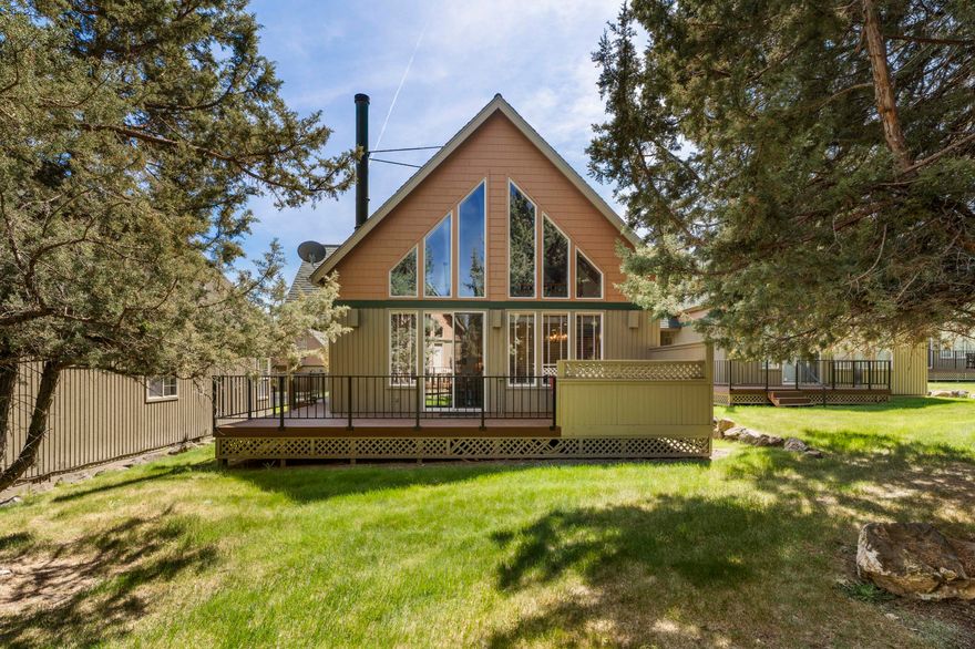 Don't miss this classic Eagle Crest Chalet!  Inside you will find vaulted ceilings crafted from knotty pine, solid core doors, and log accents throughout. This home features numerous updates, including new flooring and kitchen appliances. With 1,334 square feet of thoughtfully designed space, this 3-bedroom, 2-bath home offers plenty of room for family and friends. The loft provides extra space for remote work, sleeping, or play. The home comes completely furnished with gorgeous solid log furniture and beautiful decor making it truly turnkey and ready for you to move in. The resort amenities include three 18 hole golf courses, three sports centers, a day spa, and miles of paved and unpaved trails.