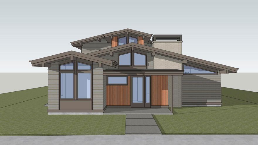 Exquisite Mid-Century Modern home from Greg Welch Construction in one of Bend's newest
neighborhoods, Discovery West. Foyer entry leads to a vaulted great room with lots of natural light, dining area & kitchen. Solid surface quartz countertops throughout, Bosch stainless appliances & custom cabinetry. Resident bedroom on the main floor with radiant floor heat, walk-in tiled shower, soaking tub and walk-in closet. Home also features main level office space along with two guest bedrooms upstairs along with a loft/bonus area. 10ft side yard setback offers a great sense of space & separation from neighboring homes; lovely rear patio for entertaining, landscaped & fenced yard & attached three car garage.