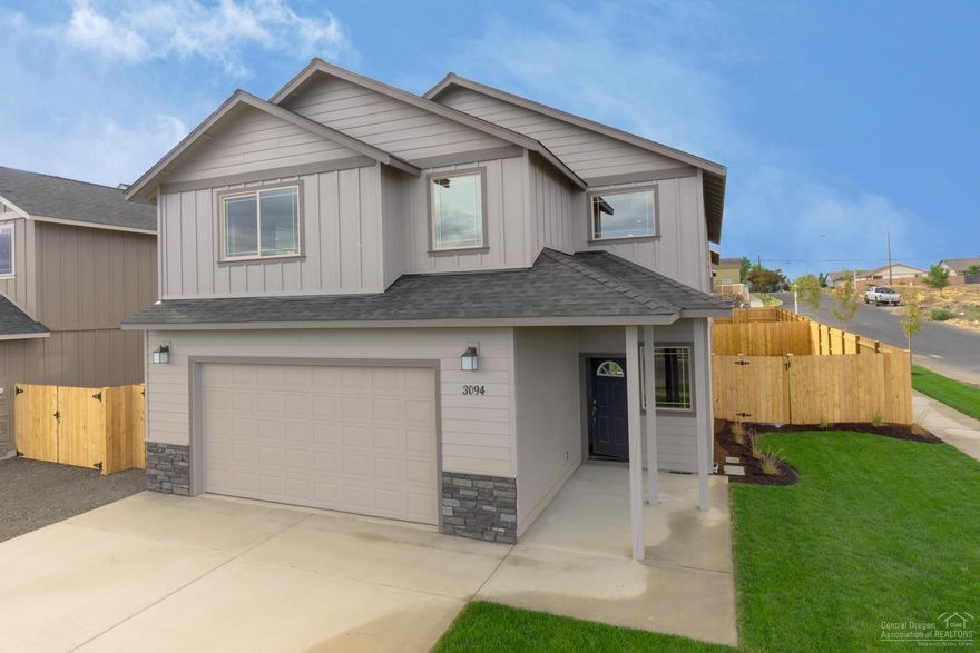 Laurel floor plan in one of Redmond's premier neighborhoods. 4 bedroom, 2.5 bath, 2,415 sf of living space. Lg great room w/fireplace open to Dining & Kitchen w/eating bar. Knotty Alder cabinets, Quartz slab counter tops, all Stainless Energy Star appliances. Gas forced air w/high efficiency furnace & A/C. Triple, tandem garage. Front & Back Landscaping w/ auto sprinklers, fully fenced. Come see model home at 3095 NW Alder Place Thu-Mon 12-5!