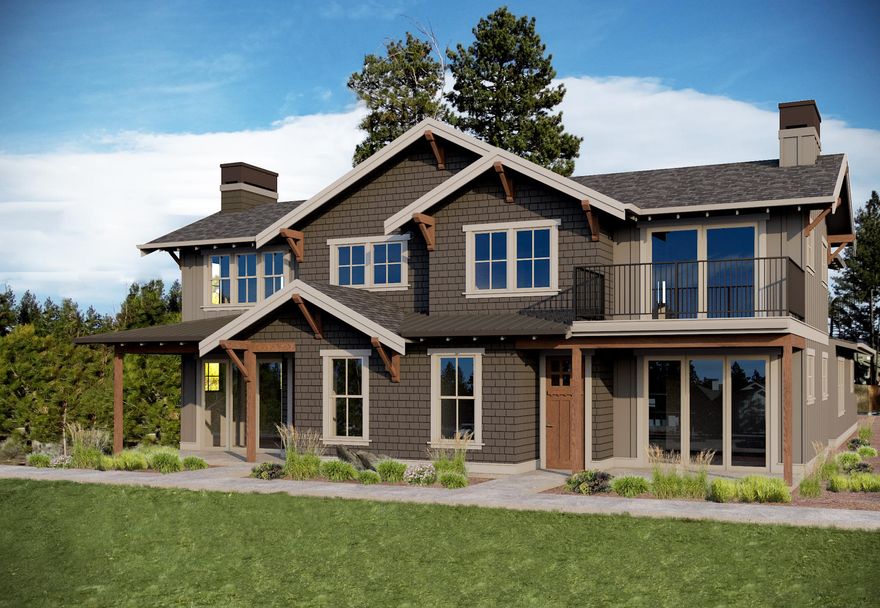 Sisters. Skillfully built by Dyer Construction, features of the home include engineered hardwood floors, built-in cabinets, windowsills and mantle, high efficiency insulation and lighting to Earth Advantage standards, vaulted ceilings, gas fireplace, and more. The kitchen includes wood cabinetry, slab counter tops with tile backsplash, a large island with bar seating, and stainless-steel appliances. Main level master suite features a walk-in closet, tile shower, double vanity, and barn door entrance to bath. The oversized slider opens to the outdoors, to take in nature. Includes a utility room, garage, and large living areas for all your needs. One mile to the Downtown Sisters, spend an afternoon mountain biking/hiking through public lands and end the day at one of many great restaurants. Estimated completion is December 2020.