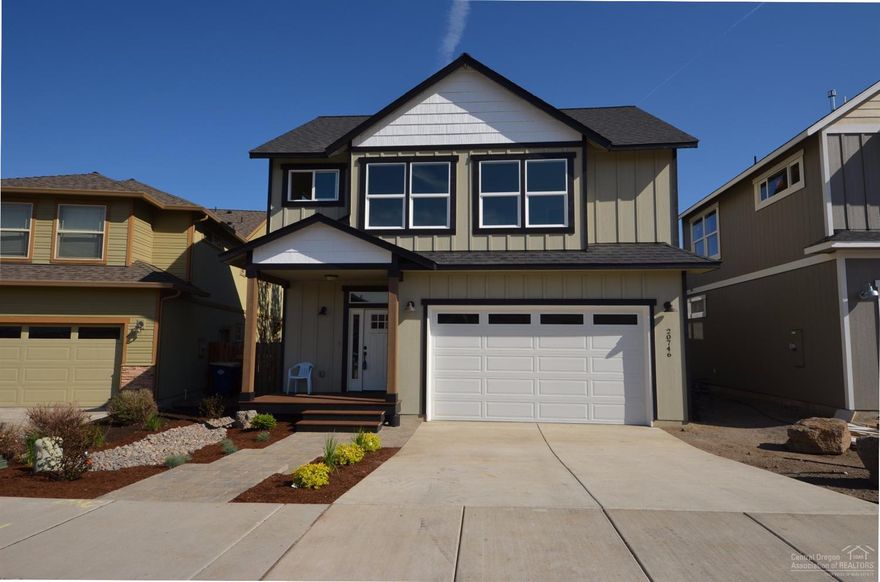 Introducing Rabbit Hills, a new NE Bend Community of custom homes located near Juniper Ridge and all North end shopping and dining conveniences. NW Craftsman style home with Cascade Mtn Views from upstairs. 3Bd / 2 1/2 Bath, beautiful open great room floor plan with gable windows for amazing natural light filtered into the great room; stainless appliances, breakfast bar area, Gas F/P in great room, coffered ceiling in master suite, upstairs loft with cascade mtn views. Nice private level lot. See it today!