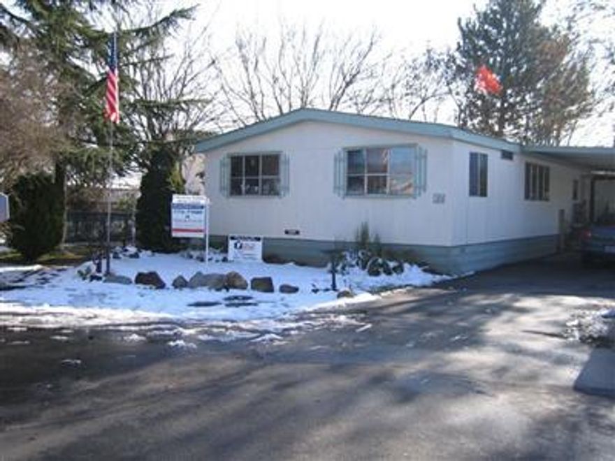 A GEM IM THE ROUGH'' 1982 Fleetwood Sequoia manufactured home is waiting for your TLC. 3 bedrooms, 2 baths, 1152 sq. ft. Nice, quiet family park located on the out-skirts of Central Point yet close to shopping and other facilities. End of drive location with a large fenced yard, privacy hedges, shade trees, 16'x13' utility shed, and small garden/potting shed. Newer roof (4 yrs old) and new exterior paint. Buyer offers a $2,000 credit for replacement of carpet and vinyl, and a 1-year American Home Shield Warranty! Owners are motivated, bring all offers!