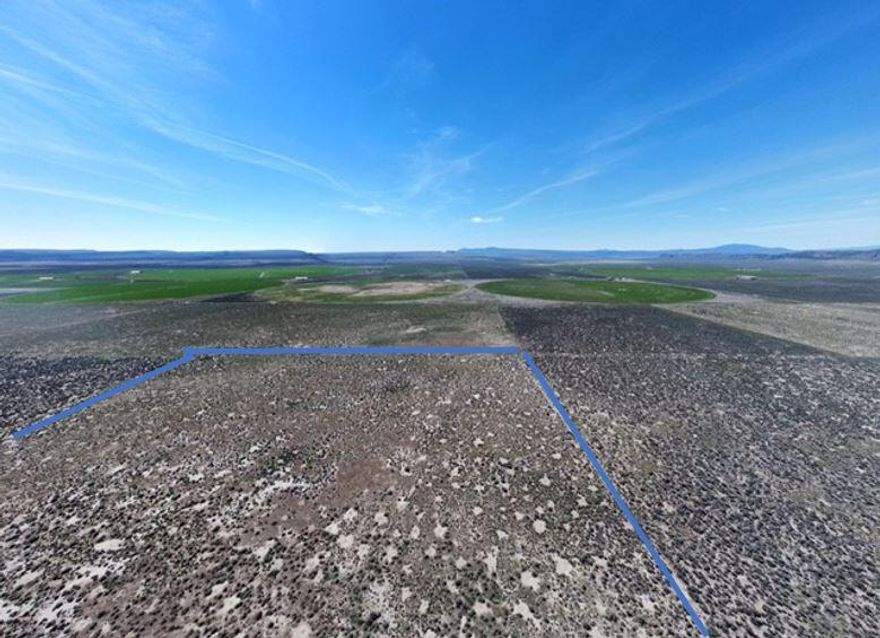 A great Central Oregon 40-acre lot that is ready for your dreams and improvements. This is a flat bare lot located close to the town of Christmas Valley with supper views of the local area and the mountains in the distance. The property possible uses of investment, farming, ranching, a central location for hunting and other recreation, and has potential, after applying for and getting a conditional use permit from Lake County, to build your dream home. All offers will be considered.