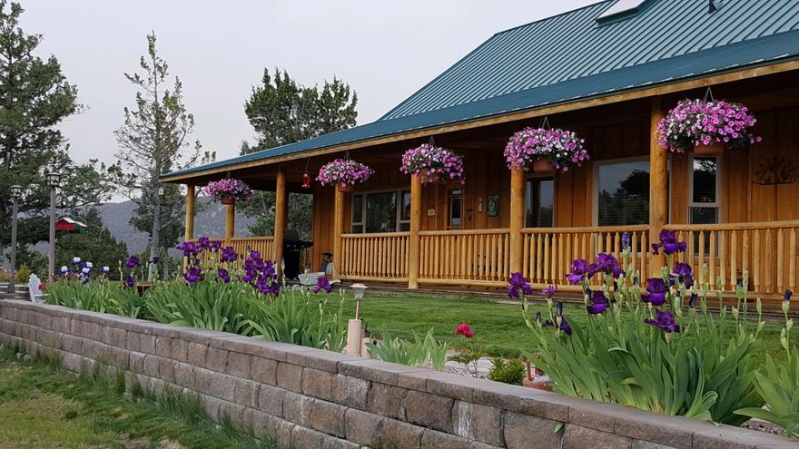 Beautiful 5 acre piece of property that backs up to BLM lands. The home boasts 2763 sq feet of living space with 4 bedrooms and 4 full baths. Solid hardwood floors in main living areas. Knotty pine wrapped windows and door casings throughout. Nice wood blinds. Two master suites located on the main level. The true master bathroom has a beautiful clawfoot tub and heated tile floors. Large kitchen with Hickory cabinets, granite counters and a Huge walk in pantry. New HVAC system, well pump and pressure tank installed within the last 2 years. Has a 4500 sq foot additional garage with upstairs storage, double RV door area, shop area, barn with paddocks, corral and covered hay storage. Brand new 32x84 Barn has 6 12x24 stalls with runs, automatic heated waterers and stall mats on gravel. Property is completely fenced and cross fenced with 5' post and top rail with no climb 2x4 mesh. This property is a horse lovers dream and a must see!