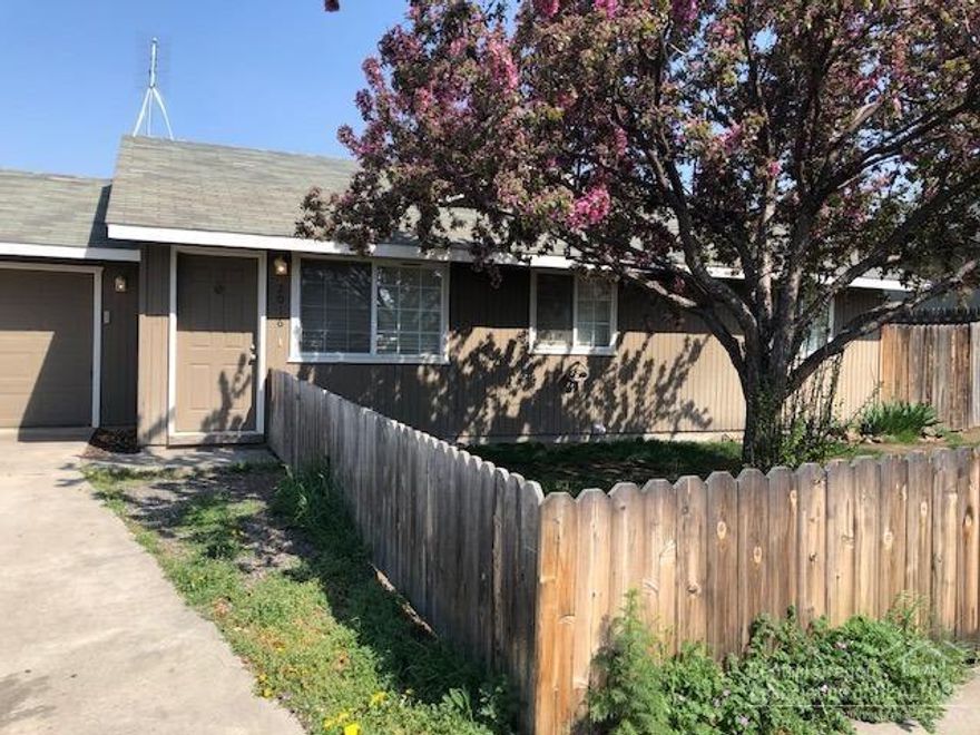 Great starter home or investor. This 3 bedroom 2 bath house is conveniently located in SW Redmond with easy access to Hwy 97. It sits on a corner lot for easy access to the back yard and features a garden shed. The home is located near a community park and schools. Yard is fenced and landscaped.