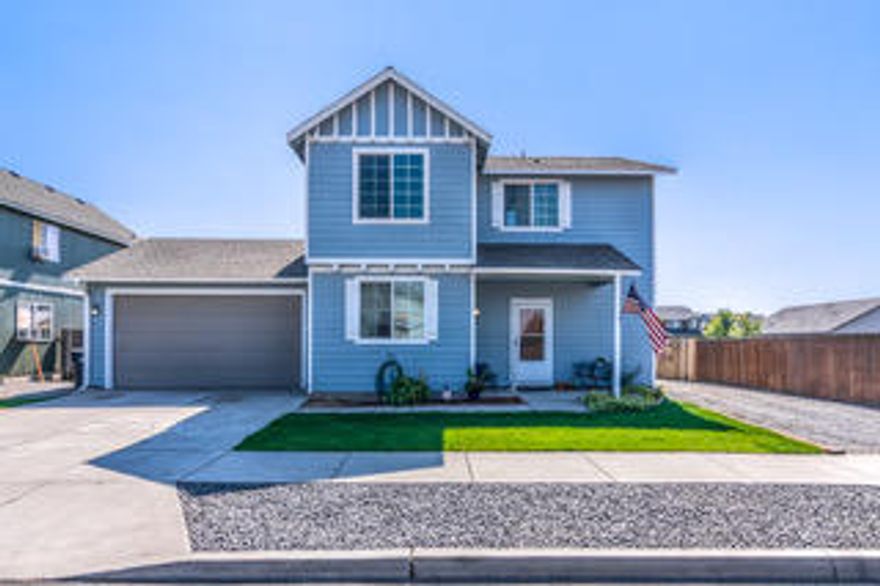 This 3 bedroom, 2.5 bathroom has ample room for projects and parking. It is located on the corner of SW Cascade and SW 31st in Redmond. It features a newly permitted attached tool room that is just under 600 sq feet! The 80ft parking area along the side is perfect for multiple vehicles, trailers, RV's etc. The large shed located in the backyard has been freshly painted and both yards have been recently landscaped with quality sod and new bark. Laminate flooring throughout the living room, dining area, and kitchen. Carpet on stairs and the 3 upstairs bedrooms. It has white appliances and a natural gas fireplace in the living room. Great location near schools, parks, shopping, and the swim center!