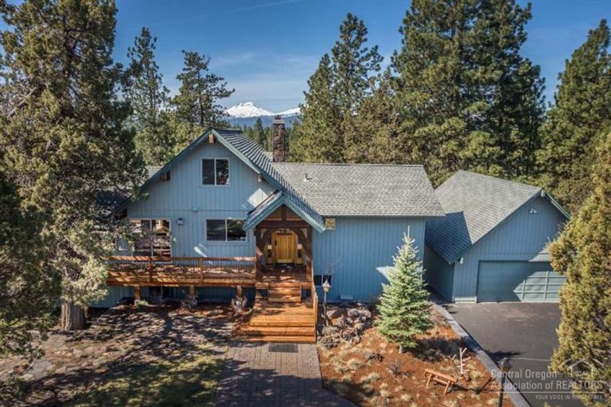 Enjoy stunning mountain views from the windows & the large deck of this 3100 sq. ft. home in sunny Central Oregon. Located just minutes from the charming town of Sisters, this beautiful home is perfect for the family, or as the mountain get-away home you have been dreaming of. Large master suite features a steamer shower & radiant heat floors. The kitchen features cherry cabinets, stainless steel appliances & a gas range. New windows! This 4 bedroom plus loft, 3 bath home has everything you need!