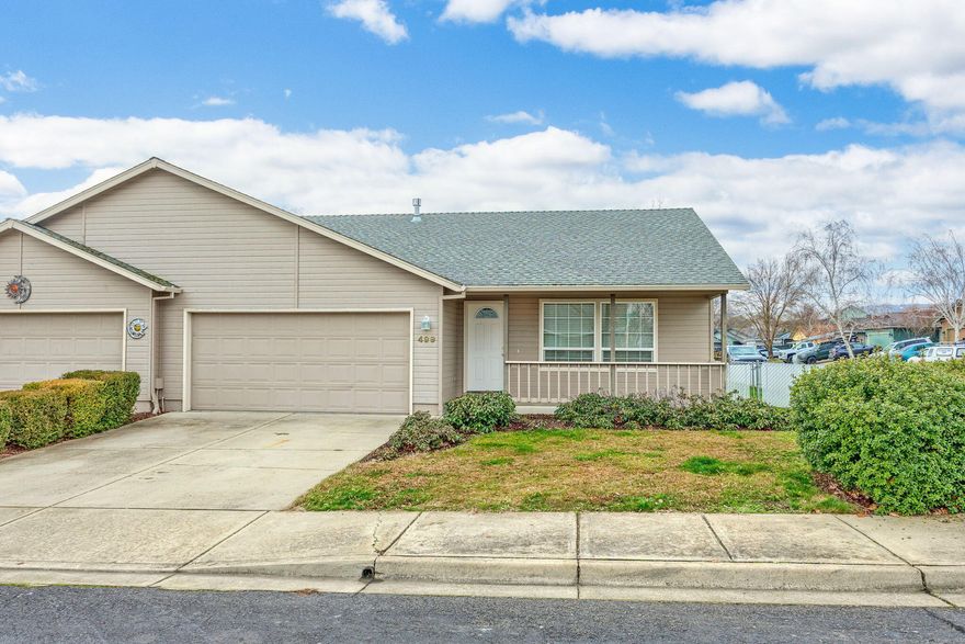Wonderful single level home, located in a beautiful Eagle Point neighborhood. Close to schools, parks, shopping, golf course, and just a short drive to Medford, this cute home gives you the tranquility of small town living with the conveniences of being close to a bigger city. Featuring 2 bedrooms, 2 full bathrooms, a bright kitchen with lots of cupboard space and pantry,vaulted ceilings, and a fully fenced, low maintenance backyard with covered patio. The beautiful condition of this home really shows pride of ownership. Move in ready!