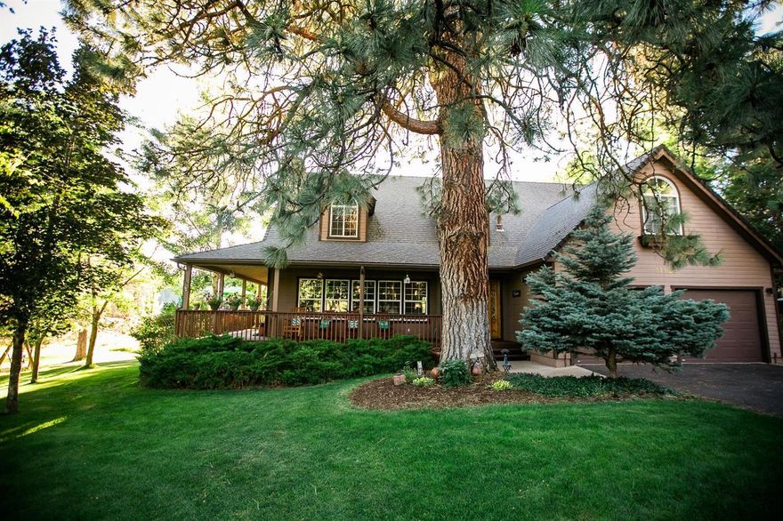 This wonderful cottage style home is tucked away in lush landscaping on tee #1 at the Running Y Ranch Resort golf course. The deck wraps the home, providing mountain and ranch views along with golf views from both the front and back. You do not have to be a golfer to enjoy the views of both holes #1 and #9 - and never leave your lounge chair! Over 2900 square feet and four bedrooms, this plan offers flexibility. The master suite, great room and family room are on the main level and office/study and additional bedrooms are upstairs. This loft area has solid oak flooring. The upstairs bath features a newer Jason air/jet tub with floor to ceiling marble facing. The large open kitchen boasts a Five Star gas/convection oven with 6 burners plus grill/griddle insert. The lucky chef enjoys proximity to the great room with fireplace, amazing views and plenty of work space. There is ample storage, a custom china cabinet and side by side refrigerator and newer Kitchen Aid dishwasher. N