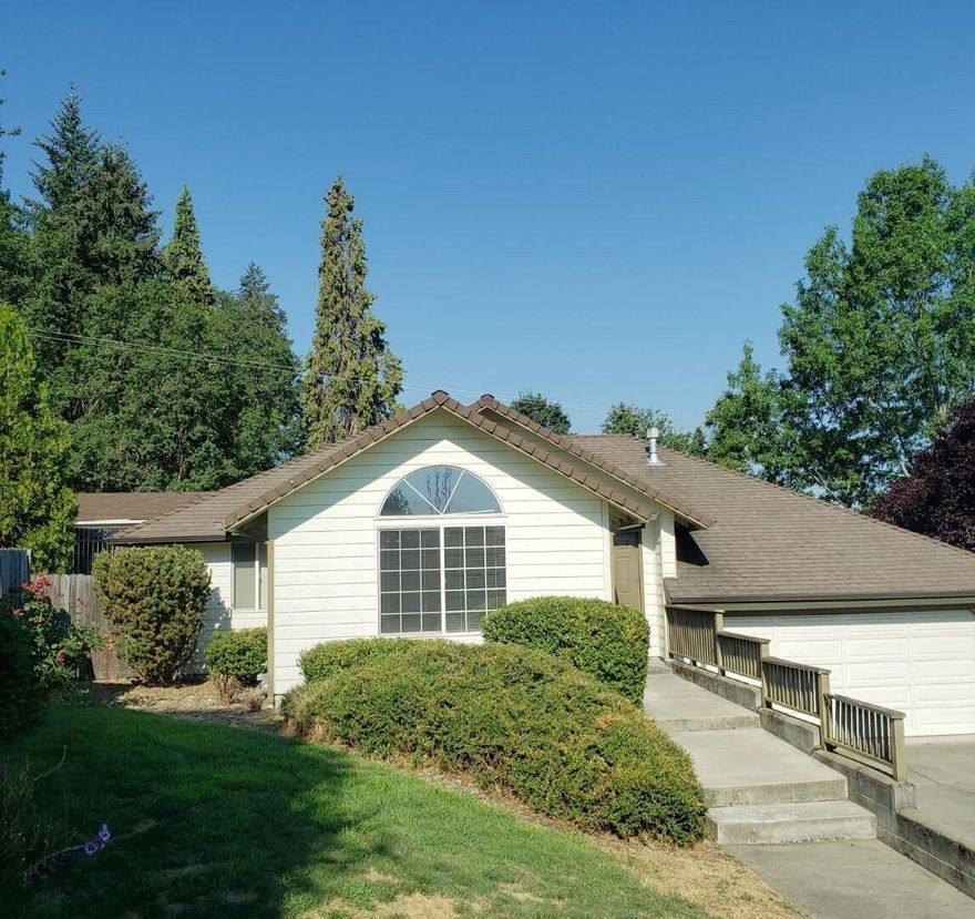 Extremely desirable location! Perfect first-time homebuyers' home or investor's home. This home is tucked away on a quiet cul-de-sac in a very desirable location close to parks, schools, and town, yet has an extremely private feel. The home offers many upgrades and extra's throughout. Also, the floor plan is fantastic with vaulted ceilings and large windows. Enter a large living room and a large kitchen with an island and pantry with a slider leads to the fenced backyard. There are two bedrooms and one bathroom on the main level. And then you take about five stairs down to the completely separated primary suite which is beautiful, large and it has its own walk-in shower and two sinks plus a walk-in closet. There's a finished two car garage +much more. Please bring your clients, they will love it.