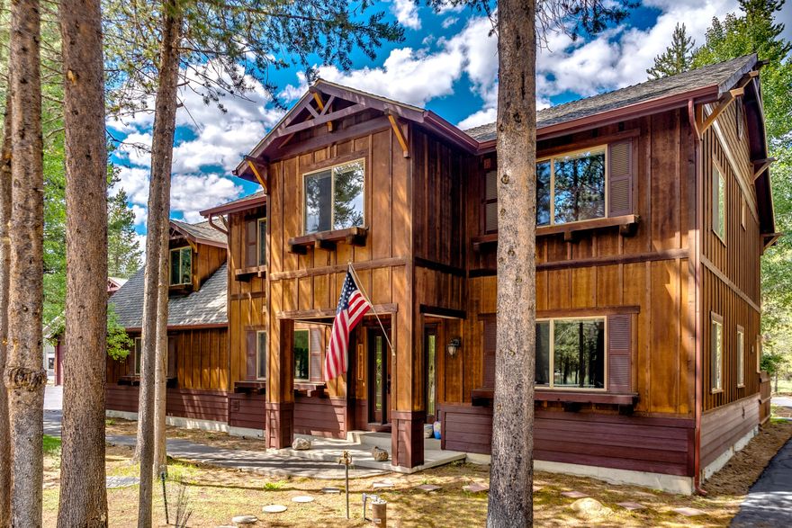 Hobbiest and entertainers delight tucked within the pines! This custom 4 BD, 2.5 BA craftsman home was built w/ outstanding quality & care, by Perry Walters Const. Quality beams throughout as you walk in & are surrounded by solid wood cabinets, floors, doors & trim. Home is also laced w/ addt'l upgrades such as granite counters, custom beamwork, tile shower, jetted tub, A/C & more. Downstairs offers a traditional floor plan w/ multiple dining & living areas & den/BD. Upstairs offers a spacious primary suite w/office, an addt'l 2 BD's w/a oversized media/bonus. As if this is not enough, this private .86 acre property is fully fenced & gated complete w/ a gorgeous gazebo, covered back patio & playhouse/she shed!! For the hobbiest, there is plenty of space to be offered w/ the 1200 SF Shop w/tons of storage, covered RV & boat parking & plenty of space to pull your RV through w/ease. This beautiful property is just min from Sunriver & LaPine, w/the Deschutes River & Lakes just up the road.