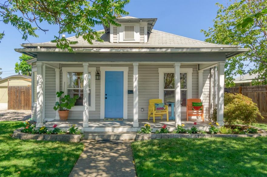 Charming and completely renovated, this home is ready for you to move in! The covered porch offers a warm welcome as you step through the front door into the light and bright family room with soaring ceilings and new laminate flooring. The spacious kitchen boasts a dining nook, tile backsplash, gas range, and plenty of counter space. Split floor plan with 2 bedrooms off the family room, and the master beyond the kitchen, with easy access to the bathroom with a large vanity and tub/shower. Also off the kitchen is the pantry/utility/laundry room, and access to the gorgeous back yard with paver patio, plenty of room for entertaining, and a double gate for RV parking. Washing machine, dryer, and refrigerator are included, as well as a one year home warranty through American Home Shield, and a year's supply of HVAC filters. You won't want to miss this super cute, move-in ready home!