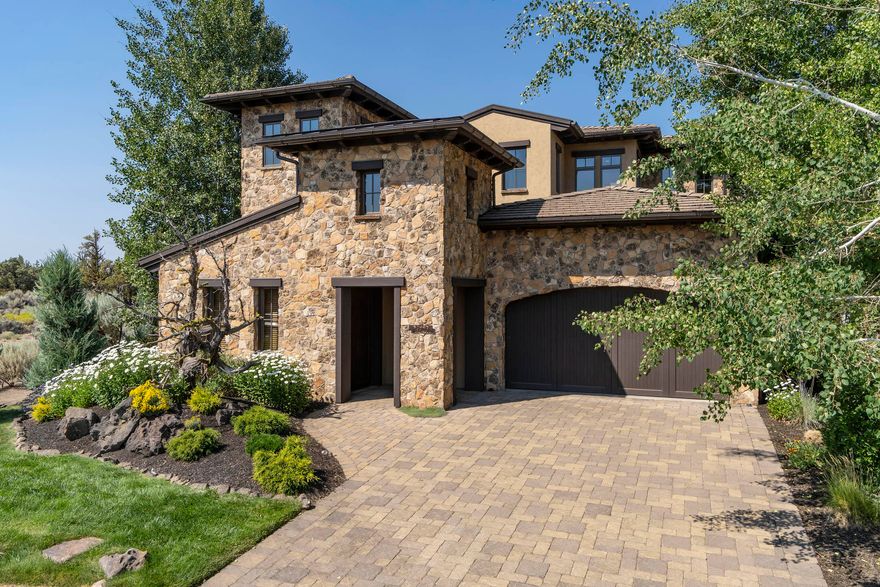 Located on the 17th fairway of the Fazio golf course in the desirable Four Peaks at Pronghorn, this Tuscan inspired home  features a wonderful living area w/ see-thru stone fireplace, office/den with built-ins &  wine cellar. French doors lead to a private covered patio w/ outdoor kitchen, fire pit & putting green. A separate private courtyard with fireplace offers endless entertaining opportunities.  2nd floor features an en suite bedroom & a beautiful master with fireplace, sitting area, coffee bar, beautiful spa-like bath & private balcony w/ expansive Cascade Mountain views.  Casita with separate entrance and kitchenette will make your guests feel right at home.  Oversized attached 2 car garage w/ plenty of storage & separate golf cart garage.  Nightly rentals allowed making this a great investment opportunity!