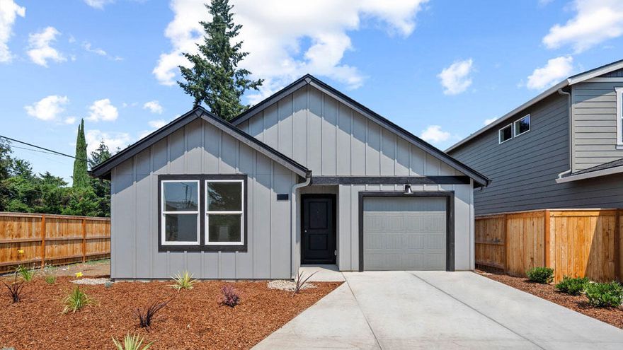 A new DR Horton community in beautiful Medford! THE SHASTA home is a 3 Bedroom 2-bathroom 1 story home with a 1-car garage! Open concept floor plan with Quartz countertops, premium laminate flooring, stainless steel appliances! Smart home package and new home warranty, we've got you covered! See sales agent for more details. Renderings and photos are representational of the plan, but not actual home. Specs, features, colors and masonry vary.