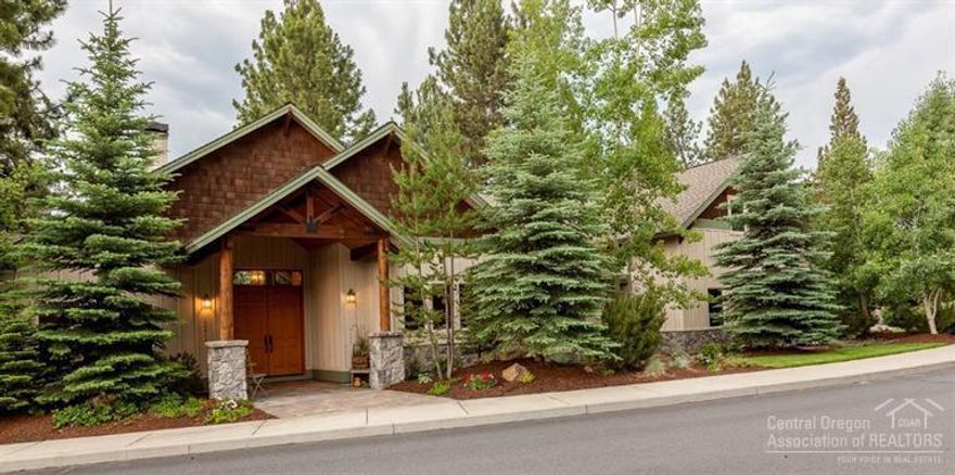 Single level living w/nice separation between suites & bonus space above garage. Beautiful lightly lived in former 2002 COBA tour home. Gorgeous outdoor entertaining space overlooking Bend Golf & Country Club course. Open great room concept w/2 Master Suites on main level, 3 bdrms & 4 baths all in 3265 SF. Large view windows bring the outside in. Lovely master suite w/library sitting area & fireplace. Oversized 2 car garage w/extra space for bench or golf cart parking. Motivated Seller! Bring all offers!