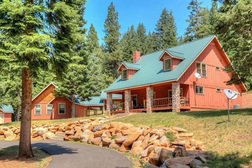 BIG price reduction! What an amazing piece of Oregon. This truly special property is one in a million. 19.09 acres of pristine forest and pasture land. Built in 2003 this 2150 square foot home runs efficiently and comfortable all year around. Beautiful wood floors and trim, much of which comes from wood felled on the property. Master bedroom on the main level with the guest room upstairs and the third bedroom is actually an open dorm style room with multiple beds. Beautiful and modern with the perfect touch of country. It has a state of the art solar system with a diesel generator back up. Costs approximately $4 a day to run this homes power. Ample storage with a detached 2 car garage and a large shop with power and a full bathroom. There are even 2 RV parking locations with power and Gas plumbed to that location for guests. Located close to mountain lakes, Mt Mc laughlin and trails that stretch to Bend Or. Make your appointment today to see this amazing home & property.