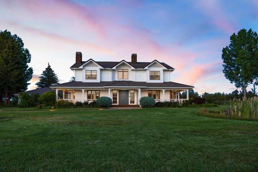 Nestled in the scenic heart of Tumalo, Triple S Ranch is an impeccably maintained legacy estate offering 77 acres of irrigated pasture, panoramic Cascade views, and an exceptional blend of elegance and functionality. The property features a custom-crafted main home with soaring ceilings, a gracious floorplan, wood-burning fireplaces, and floor to ceiling windows that soak the home in natural light and beauty. The home is set in a stunning landscape designed with a Japanese water garden that wraps 2 sides of the house and features a beach, aspen grove and hilltop retreat. A four-bedroom second residence is currently occupied by the ranch manager. A charming guest house provides flexibility for multi-generational living or extended guests. Enjoy the multiple gathering spaces that embrace the high-desert lifestyle. Complete with a barn, shop, and automated irrigation system, this property is equally suited for equestrian pursuits, hobby farming, or as peaceful retreat minutes from Bend.