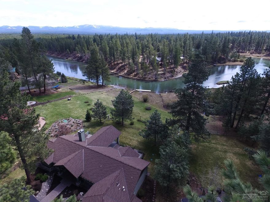 Big Deschutes Riverfront 1 level Home Custom Built on 1.3 acres. River Views From The Moment You Walk Through The Brazilian Cherry Front Doors. Great Room w/Clear Cedar Vaulted Ceiling, Montana River Rock FP, Oak Floors, Granite Slab Counter Tops & Island, W/Double Ovens, Alder Cabinets & Walk In Pantry. Master Suite with A Spa Tub Built for 2, Tile Walk In Shower and Closet. 1069 SQ FT Paver Patio, Sprinkler System, Heated 36'X 50' RV Shop W/14' Doors, Bathroom Loft. 40' Dock. Views From Almost Every Room!