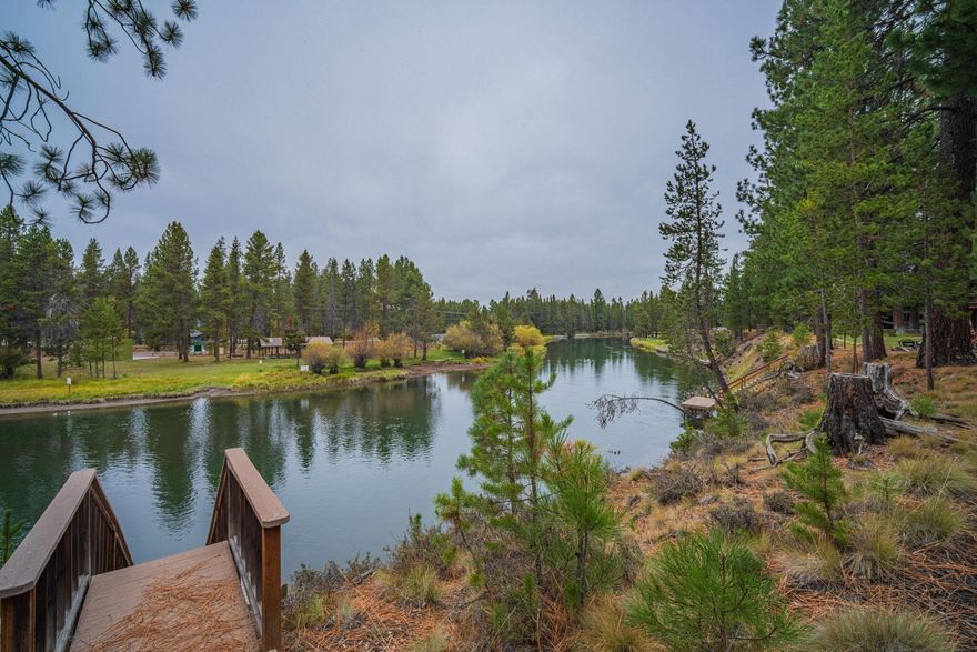 Welcome to this beautiful Riverfront Property boasting well established ponderosa pines with a prime location on the Big Deschutes River! 3bed/2 full bath with a spacious loft that can be utilized as a desk/office area and/or an extra sleeping area. Picture yourself paddle boarding, floating or kayaking with the convenience of the Deschutes River right in your backyard. Just minutes away from Sunriver Resort, surrounding lakes, hiking trails, bike trails, and fly fishing on the Fall River. Take a quick drive up to Mt Bachelor to enjoy all of your seasonal adventures! This leveled .58 acre lot has a long inviting paved driveway with RV hookups, plenty of parking spaces and a bonus 1080 sq. ft Farm Building. The Farm Building also includes a dedicated crafting room that is heated/cooled and could also be used as an office. Don't miss your chance to own this thoughtfully landscaped home nestled quietly in Oregon Water Wonderland!