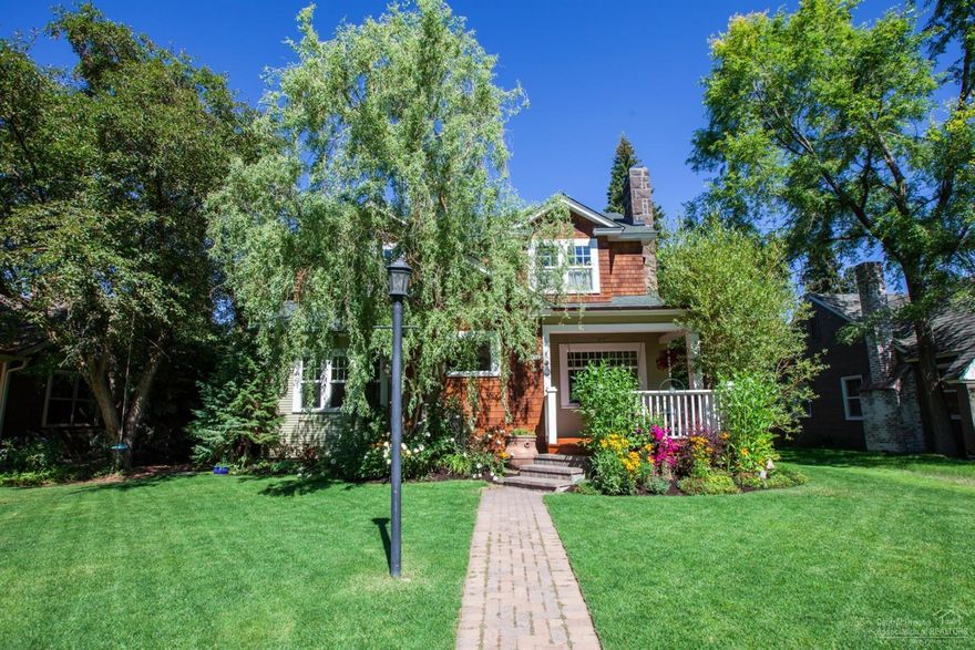 Drake Park Historical District. All of Bend's events & restaurants at your doorstep. Completely turnkey. No contractors needed. Total remodel in 2003 that maintained historical charm with modern mechanics. The backyard offers an oasis for relaxing with new hot tub & gazebo. 4 bedrooms, 3 bathrooms, Mater upstairs with ensuite, den with closet and sound-proof Theater room in basement. Ozzie & Harriet kitchen where family gathers. Fabulous storage. Whole house music. It's all here.