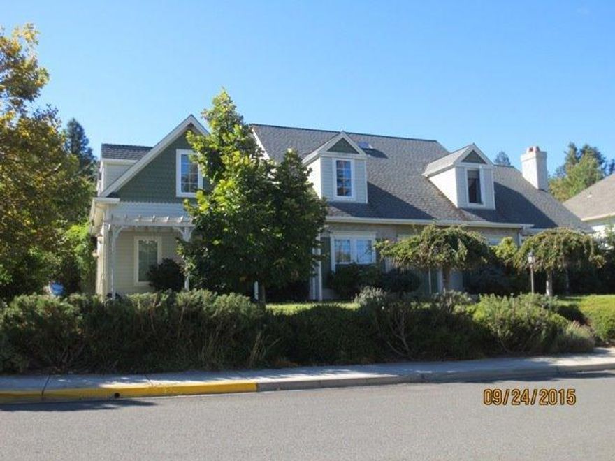 French Country Design, Here's a beautiful custom built home in the lovely Meadowood Subdivision. Built with quality materials and lots of crown molding and waniscotting. Features 5 bedrooms, 3.5 baths, approx 3731sf, Brazilian cherry hardwood floors, dream kitchen with slab granite counters, antique styled cabinetry, wolf gas range with double ovens grill and griddle, sub zero refrigerator, Fisher Paykel dishwasher drawers, office, formal dining room, living room with built in entertainment center and bookshelves, gas fireplace, lower level master is spacious and jetted tub and walk in closet in bath, upstairs there's a library, one of the 5 bedrooms used as family/game room, and also one of bedrooms has it's own bath and could be mother in law room or 2nd master. Outside there's charming patios with pergolas, 3 car garage, stucco siding. So charming.