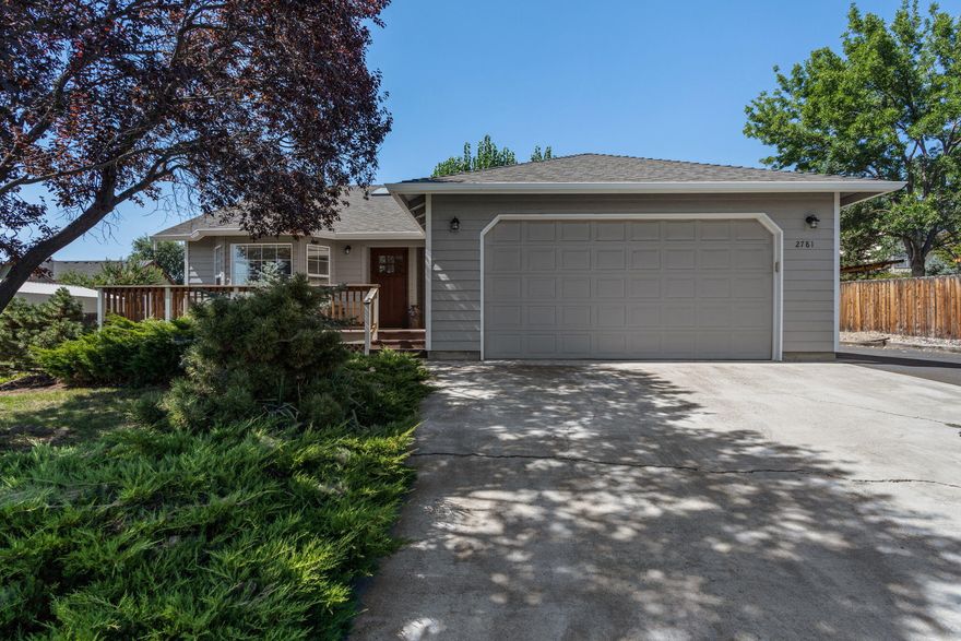 Welcome home to this quiet neighborhood on the NE side of Prineville. Step out your front door and take in the stately ambiance of Barnes Butte while enjoying your 1/2-
acre of land! This home has been well maintained & is updated w/heating & cooling units, H20 heater & instant hot water circulator. Newer laminate wood flooring
throughout living room, dining room, and office/family room. Kitchen has tile counters & backsplash, white cabinets and updated stainless steel appliances. Primary
bedroom has been updated with carpet and new closet re-do as well as fully remodeled bath w/knotty alder cabinets, dual sinks, quartz counters, & walk in shower. 
Two additional bedrooms down the hall with 2nd bathroom. Outside has ample parking for RV, boats, cars, and more! In addition to the 2 car garage is a 16x16 hobby shop
complete with 220x power, electric heat, lighting and insulation. Home has gutters, decks off the front and back, storage shed, & garden.