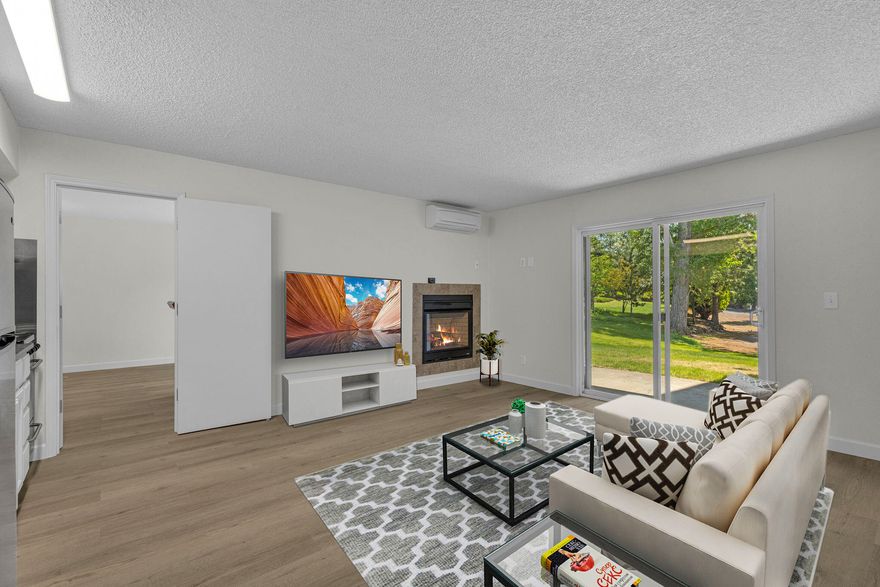 Back on the market through no fault of property or seller.  Your gain so come see this updated with new, paint, LVP flooring, counters and fixtures.....This charming ground level condo overlooks open, park like grounds on the Deschutes River.  Listed as  one bedroom but hasa built in Murphy Bed in the main living room/area so it can easily sleep 4. Located on the Deschutes River Trail it's an easy to walk or bike to Drake Park, downtown, coffee, dinner, and shopping. Mt. Bachelor, Phil's Trail and the Cascade Lakes beckon just a short distance away. Great for a full time residence, vacation home, or investment property (Short Term Rentals allowed). 
HOA Fees cover all utilities and services including Internet and TV.