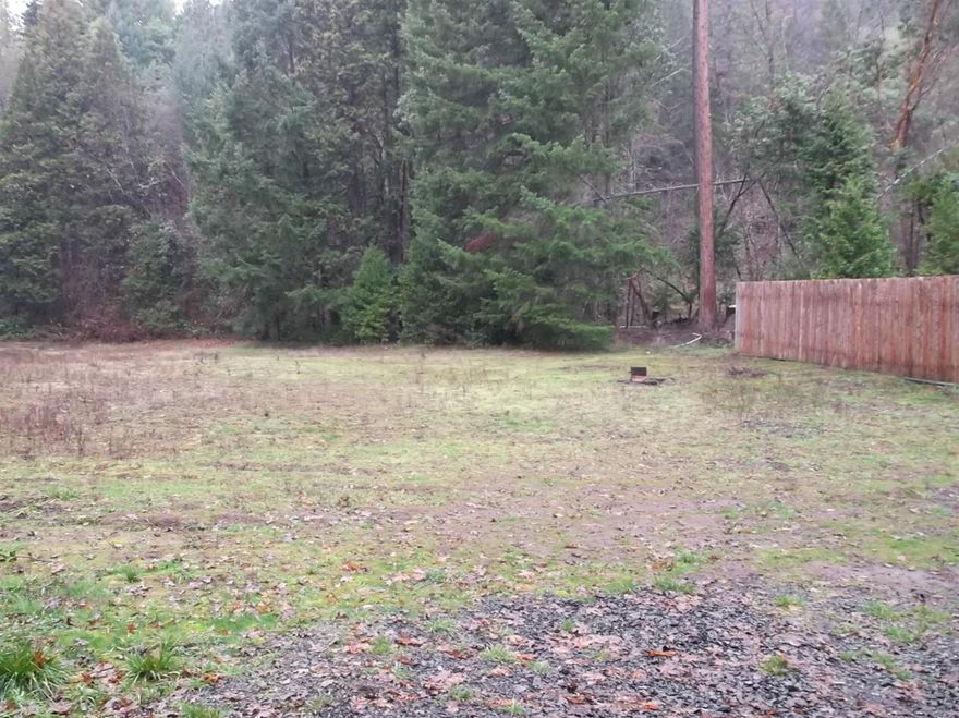 Owner financing on this 1972 Mobile home very livable GREAT parcel of land Year round Sykes Cr along the West line. Has a work shop partial fencing