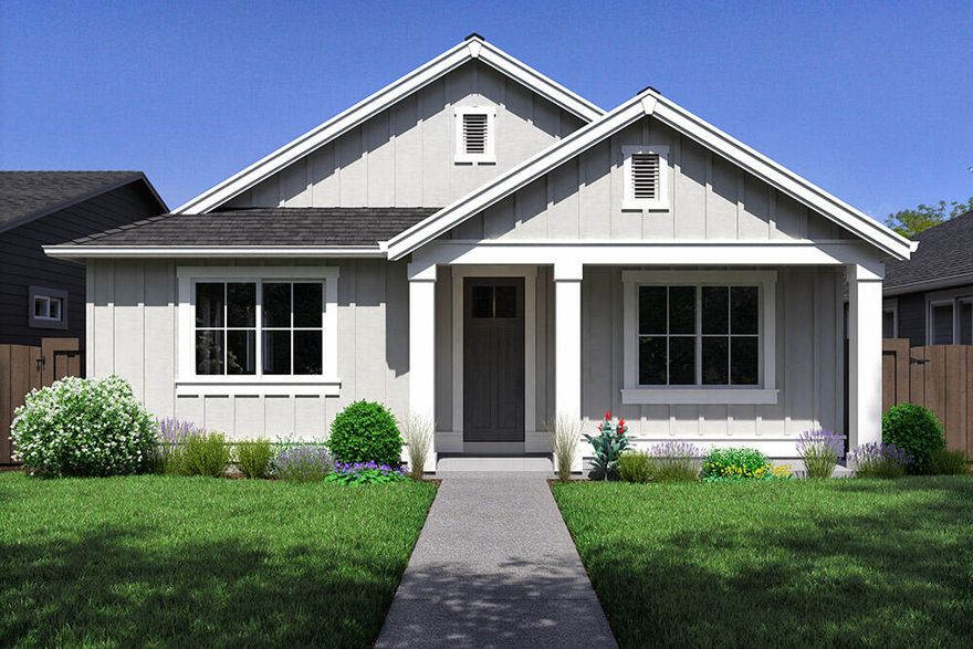 Welcome to the spacious 1,773 sq. ft. Astoria floor plan on Lot 165, a single-level home designed for open, easy living. Estimated for December/January completion, this home features quartz countertops, wood composition flooring, vaulted great room, air conditioning, tankless water heater, and a fully fenced yard. Located in Easton, a vibrant master-planned community in SE Bend, residents enjoy walkable access to future retail, swimming pools, parks, and open green spaces. Soak in Bend's sunny days and high desert charm in a neighborhood built for connection and convenience. Photos are of a similar model; finishes and floor plan may vary.