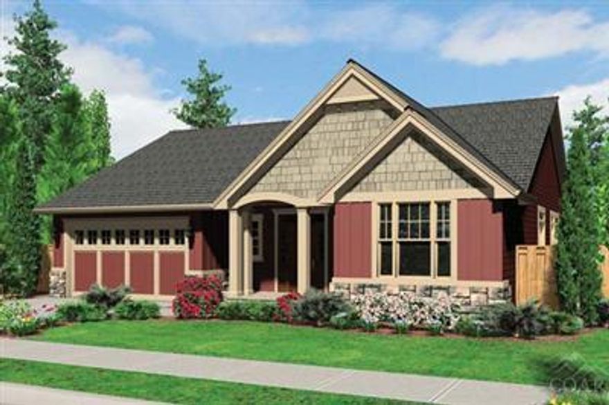 New construction, single story Ochoco plan by Hendrickson Homes, award winning builder. Exceptional finishes include upgrades at kitchen, SS appliances, hickory hardwood floors, designer lighting & fixtures, 8' solid alder doors, wood wrapped windows & sills, quality cabinetry w/ soft closing hinges, enhanced landscaping, 3-car tandem garage. Neighborhood has 40 ac open space, natural meadow, parks & trails. Estimated completion September 2014.