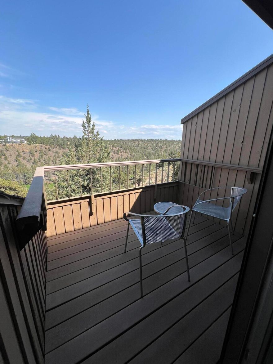 Welcome to a stunning townhouse nestled along the picturesque Deschutes River, where breathtaking views of Central Oregon's natural landscape stretch as far as the eye can see. This exceptional residence offers resort-style living at an accessible price point, providing the perfect balance of luxury and value. Upon entering this 1,168 square foot townhouse, you'll be immediately drawn to the thoughtfully designed floor plan featuring two bedrooms and two bathrooms. The layout prioritizes both social connection and personal privacy, making it ideal for various living arrangements. Large windows frame the natural beauty outside, bringing the serene outdoor environment into your daily living space. Privacy is paramount in the sleeping quarters, which are thoughtfully separated from the main living spaces. The primary bedroom offers a truly remarkable experience, positioned to maximize the skyline views of Central Oregon.  Call us today!