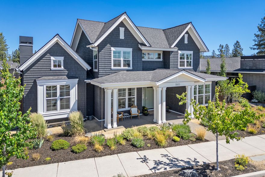 Modern design and meticulous craftsmanship combine to create your dream home in highly sought after Discovery West. Once inside, you'll notice the stunning natural light and white oak hardwood floors that create a captivating ambiance throughout. The main floor features an ideal open floor plan, including the kitchen, dining, and great room all under soaring ceilings. The primary suite, designated office, guest suite and full bath round out the main floor. The kitchen boasts high end appliances, quartz countertops, and a huge island with plenty of room for entertaining. Enjoy perfectly cohesive indoor and outdoor living areas, ideal for year-round use. The mudroom with ample storage leads into the oversize 3-car garage. Upstairs, you'll find 3 additional bedrooms and a bright and beautiful bathroom. You can't beat this location, with access to some of Central Oregon's best trails, restaurants, and the soon to be completed Discovery Corner just a block away.